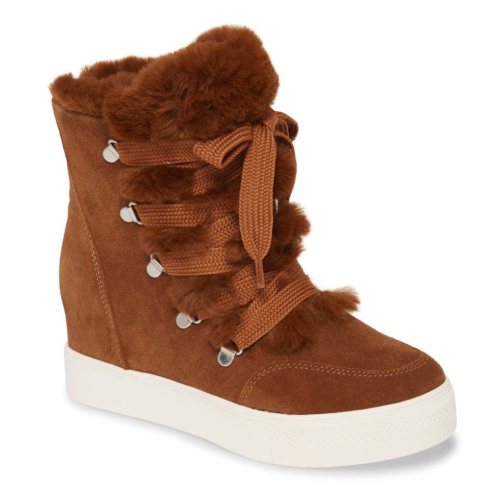 Nib Steve Madden Wharton Fur Lined Sneaker Boots